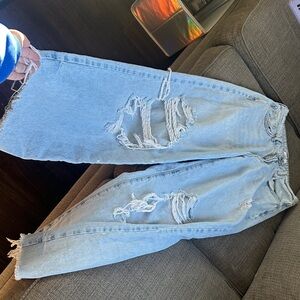 Forever 21 Light Blue Denim Mom Jeans